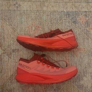 Salomon pulsar pro women’s 8.5 Red Trail Running Shoes sneakers